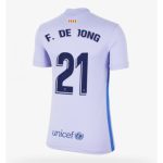 FC Barcelona Frenkie de Jong #21 Replika Bortatröja 2021/22 Dam Kortärmad