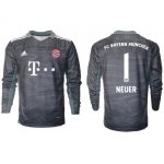 Fuball-Club Bayern München Målvakt Manuel Neuer #1 Replika Bortatröja 2021/22 Herr Mörkgrå Långärmad