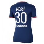 Paris Saint-Germain Lionel Messi #30 Replika Hemmatröja 2021/22 Dam marinblå Kortärmad