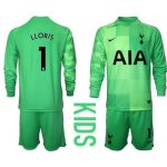 Tottenham Hotspur F.C. Målvakt Hugo Lloris #1 Replika Hemmatröja Barn 2021/22 Grön Långärmad (+ Korta byxor)