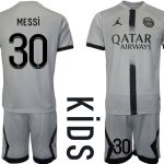 Paris Saint-Germain Bortatröja Barn 2022-23 Kortärmad fotbollströja set MESSI 30