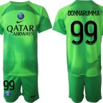 DONNARUMMA #99 Paris Saint-Germain PSG Målvakt Tröja Herr 2022-23 grön Fotbollströja Set