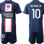 NEYMAR jR #10 Paris Saint-Germain PSG Hemmatröja Herr 2023 Kortärmad + Korta byxor