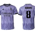 Nya Real Madrid Bortatröja Herr 2023 Kortärmad Fotbollströjor med tryck KROOS 8