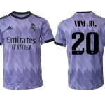 Nya Real Madrid Bortatröja Herr 2023 Kortärmad Fotbollströjor med tryck VN JR. 20