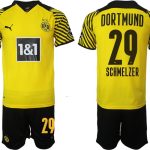 Nya Schmelzer #29 Borussia Dortmund Hemmatröja Herr 2023 Kortärmad+ Korta byxor