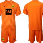 Beställa Fotbollströjor Borussia Dortmund BVB Målvaktströja Herr 2023 orange Kortärmad + Korta byxor