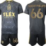 Billigt WRIGHT-PHILLIPS #66 LAFC Los Angeles FC Hemmatröja Herr 2023 Kortärmad + Korta byxor