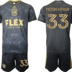 LAFC Los Angeles FC Hemmatröja Herr 2023 Kortärmad + Korta byxor MOON-HWAN 33 fotbollströja set