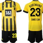 Billiga Fotbollströjor Borussia Dortmund BVB Hemmatröja 2023 Herr Kortärmad + Korta byxor EMRE CAN 23