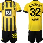 Billiga Fotbollströjor Borussia Dortmund BVB Hemmatröja 2023 Herr Kortärmad + Korta byxor KAMARA 32