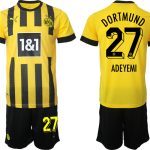 Billiga Fotbollströjor Borussia Dortmund Hemmatröja 2023 Herr Kortärmad + Korta byxor ADEYEMI 27