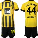 Billiga Fotbollströjor Herr Borussia Dortmund BVB Hemmatröja 2023 Kortärmad + Korta byxor COULIBALY 44