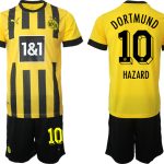 Billiga Fotbollströjor Herr Borussia Dortmund BVB Hemmatröja 2023 Kortärmad + Korta byxor HAZARD 10