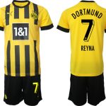 Billiga Fotbollströjor Herr Borussia Dortmund BVB Hemmatröja 2023 Kortärmad + Korta byxor REYNA 7