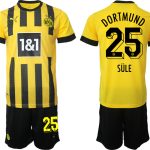 Billiga Fotbollströjor Herr Borussia Dortmund BVB Hemmatröja 2023 Kortärmad + Korta byxor SÜLE 25