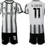 Billiga Fotbollströjor Herr Juventus Hemmatröja 2022-23 Kortärmad + Korta byxor D.COSTA 11