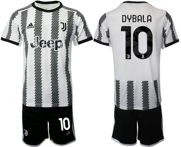 Billiga Fotbollströjor Herr Juventus Hemmatröja 2022-23 Kortärmad + Korta byxor DYBALA 10