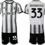 Billiga Fotbollströjor Juventus Hemmatröja 2022-23 Kortärmad + Korta byxor BERNARDESCHI 33