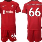 Billiga Fotbollströjor Liverpool Hemmatröja Herr 2023 Kortärmad + Korta byxor ALEXANDER-ARNOLD 66