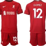 Billiga Fotbollströjor Liverpool Hemmatröja Herr 2023 Kortärmad + Korta byxor GOMEZ 12