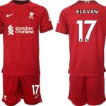 Billiga Fotbollströjor Liverpool Hemmatröja Herr 2023 Kortärmad + Korta byxor KLAVAN 17