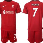 Billiga Fotbollströjor Liverpool Hemmatröja Herr 2023 Kortärmad + Korta byxor MILNER 7