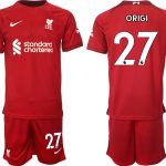 Billiga Fotbollströjor Liverpool Hemmatröja Herr 2023 Kortärmad + Korta byxor ORIGI 27