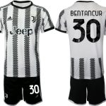 Billiga Fotbollströjor Juventus Hemmatröja 2022-23 Kortärmad + Korta byxor BENTANCUR 30