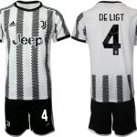 Personalisierte Fußballtrikots Herr Juventus Hemmatröja 2022-23 Kortärmad + Korta byxor DE LIGT 4