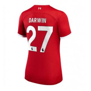 Billiga Fotbollströjor Dam Liverpool Hemmatröja 2023-24 Kortärmad Darwin Nunez 27