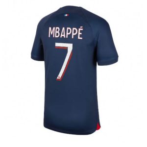 Billiga Fotbollströjor Paris Saint Germain PSG 2023-24 Hemmatröja Kortärmad Kylian Mbappe 7