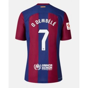 Billiga Fotbollströjor Herr FC Barcelona Hemmatröja 2023-24 Kortärmad Ousmane Dembele 7