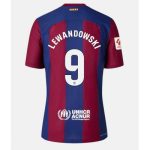 Billiga Fotbollströjor Herr FC Barcelona Hemmatröja 2023-24 Kortärmad Robert Lewandowski 9