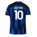 Billiga Fotbollströjor Herr Inter Milan Hemmatröja 2023-24 Kortärmad Lautaro Martinez 10