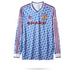 Billiga Fotbollströjor Herr Manchester United 1991/92 Bortatröja Långärmad