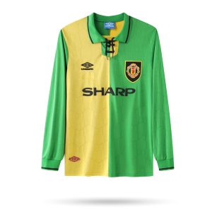 Billiga Fotbollströjor Manchester United 1992/94 Långärmad fotbollströjor för män