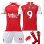 Billiga Fotbollströjor Herr Arsenal Hemmatröja 2023-24 Kortärmad + Korta byxor G.JESUS 9