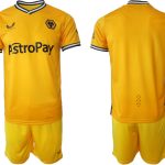 Billiga Fotbollströjor Herr Wolverhampton Wanderers Hemmatröja 2023/24 Kortärmad shorts