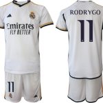 Billiga Fotbollströjor Herr Real Madrid Hemmatröja 2023-24 fotbollströja set RODRYGO 11