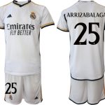 Billiga Fotbollströjor Herr Real Madrid Hemmatröja 2023-24 tröja set med namn ARRIZABALAGA 25