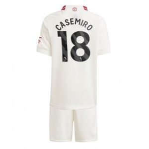 Billiga Fotbollströjor Barn Manchester United Tredje Tröja 2023-24 med tryck Casemiro 18