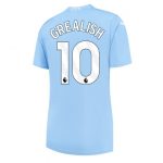 Billiga Fotbollströjor Dam Manchester City Hemmatröja 2023-24 Kortärmad med tryck Jack Grealish 10
