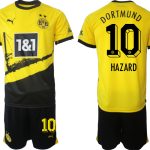 Billiga Fotbollströjor Herr Borussia Dortmund BVB Hemmatröja 2023-24 fotbollströja set med tryck HAZARD 10