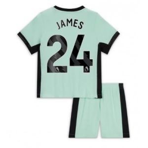 Billiga Fotbollströjor Barn Chelsea Tredje Tröja 2023-24 fotbollströja set Reece James 24