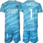 Billiga Fotbollströjor Barn Paris Saint-Germain PSG 2023-24 Kortärmad shorts K.NAVAS 1