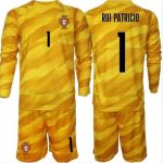 Billiga Fotbollströjor Barn Portugal 2023-24 Långärmad tröja set Med Tryck RUI PATRICIO 1