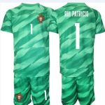 Billiga Fotbollströjor Barn Portugal 2023-24 tröja set med tryck RUI PATRICIO 1