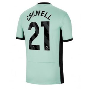 Billiga Fotbollströjor Herr Chelsea Tredje Tröja 2023-24 Kortärmad fotbollströjor med tryck Ben Chilwell 21