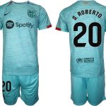 Billiga Fotbollströjor Herr FC Barcelona Tredje Tröja 2023-24 Kortärmad shorts Sergi Roberto 20